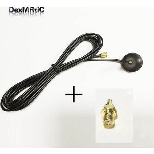 1pc 3G Antenna 7dBi SMA male Aerial sucker antenna 3M External cable + 1pc SMA Female to CRC9 RF Coax Adapter