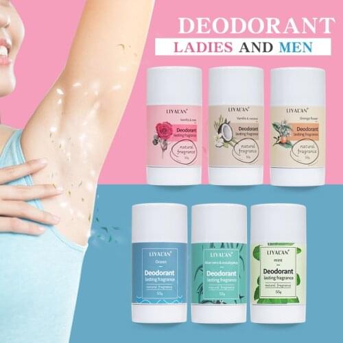 LIYAL'AN Aluminum Free All Natural Organic Vegan Perfume Whitening Underarm Antiperspirant Deodorant Stick For Women And Men 55g