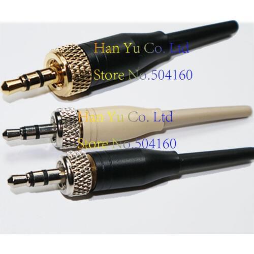 Free Shipping 3PCS DIY 3.5mm 1/8" For Pro Sennheiser Sony Microphone Spare Plug adapter Stereo Screw Lock Connector
