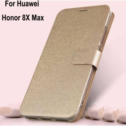 For Huawei Honor 8X Max PU leather Sillcon case coque flip Magnetic Closure back Cover For Honor 8X Max 8xmax ARE-AL00 shell