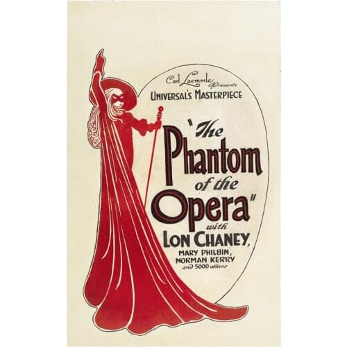 D0728 The Phantom of the Opera (1925) Movie Silk Fabric Poster Art Decor Indoor Painting Gift