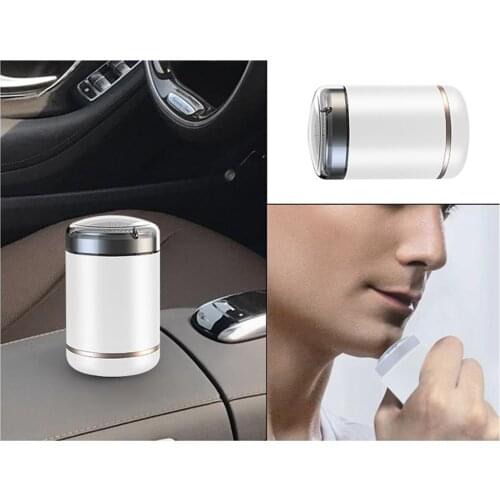 Electric Shaver for Men Portable Mini Razor USB Rechargeable Cordless Compact Rotary Razor for Travel Home Use