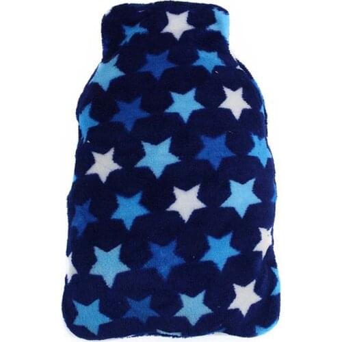 Hot Water Bottle Bag Cover Coral Fleece Cloth 1000ml Keep Warm Soft Home Relaxing CLH@8