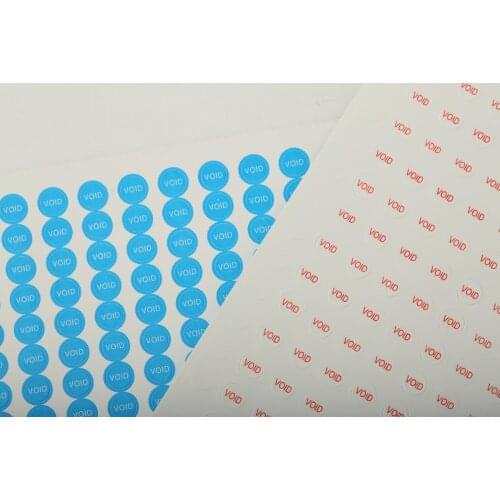 Round 5mm 500pcs/lot void sticker Warranty "void" if seal broken or removed sealing label if tampered free shipping