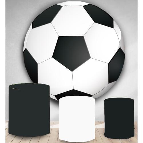Round Circle backdrop background football theme kids birthday party decor photo studio baby shower cake candy table cover YY-123