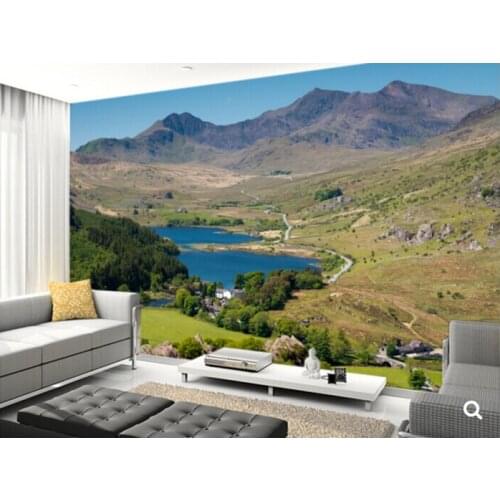 Custom landscape wallpaper,Snowdonia National Park,3D modern mural for living room restaurant bedroom wall waterproof wallpaper