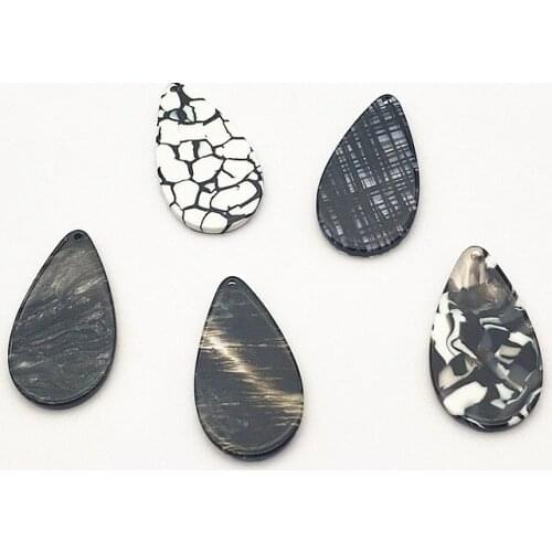 New arrival! 35x20mm 100pcs acetic acid Drop Charm for Hand Made Earrings DIY parts,Jewelry Accessories Findings & Components