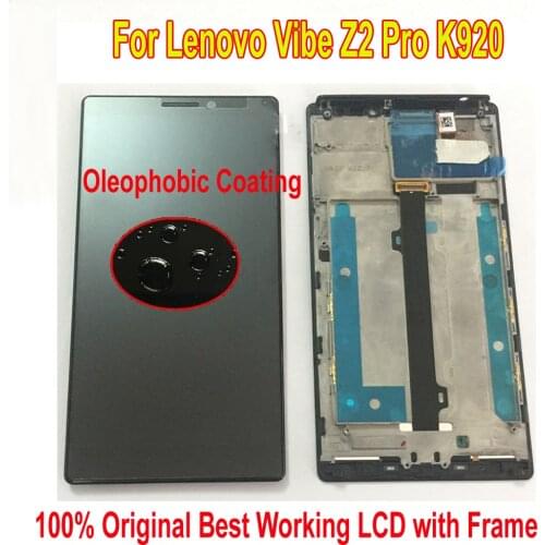 Original New Tested Well Phone Glass Sensor For Lenovo Vibe Z2 Pro K920 6.0" LCD Display Touch Panel Screen Digitizer Assembly