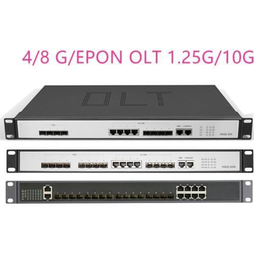 4/8G/EPON OLT 4/8 PON 4 SFP 1.25G/10G SC Open software WEB management SFP PX20+ PX20++ PX20+++/C+/C++ UI Open software