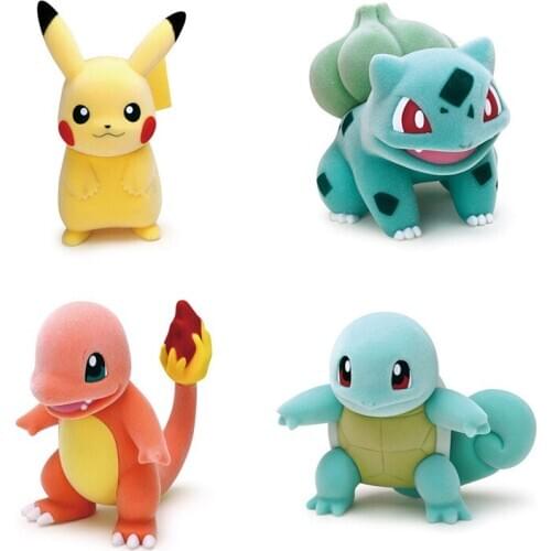 Pokemon Genuine Doll Flocking Toy Little Fire Dragon Pikachu Cute Doll Collectible Child Birthday Christmas Gift