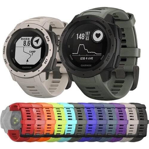 For Garmin Instinct Watchband Sports Silicone Replacement Wrist Band Straps bracelet quick installation and removal accessories