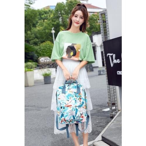 Cute female college student backpack wild backpack male schoolbag female junior high school student