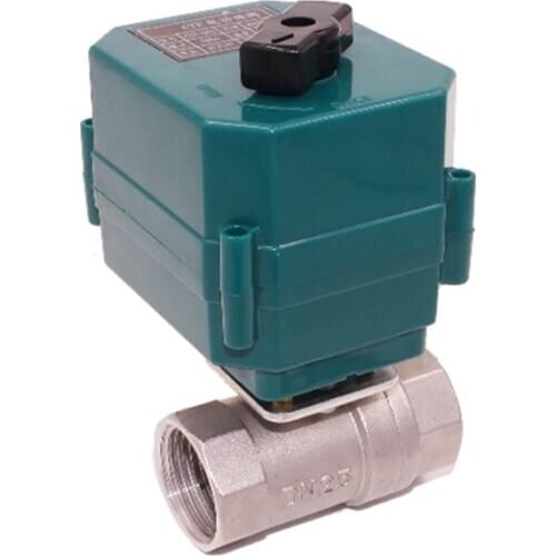 CTF-001 DN15 DN20 DN25 DN32 DN40 DN50 Electric Stainless Steel Ball Valve DC5V DC12V DC24V AC220 Motorized Ball Valve