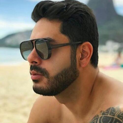 Vintage Oversized Sunglasses Men Retro Big Frame Sun Glasses Female Male Black Eyewear Brand Design Shades for Women 5301T