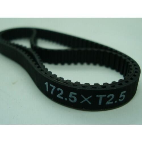 In dustrial T2.5 round timing belt 6mm width 172.5mm length rubber with glass fibre sell 10 pcs on one pack