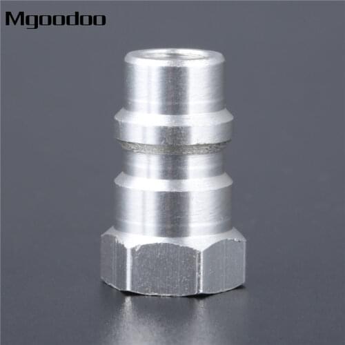 R12 R22 R502 Screw To R134A Fast Conversion Adapter Valve 1/4" SAE To 8v1 Thread Aluminum Alloy Car Air Conditioning Accessories