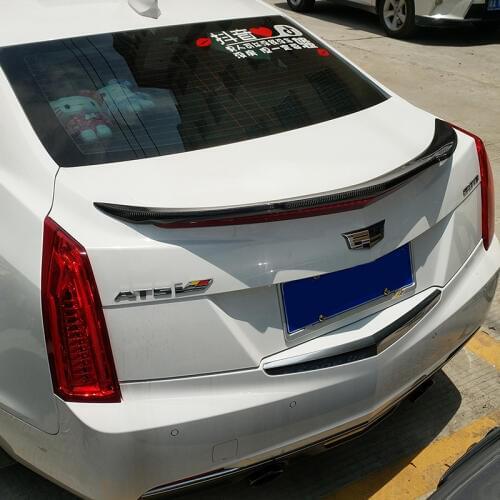 High quality carbon fiber material for Cadillac ATS spoiler 2013 2014 2015 2016 to up by carbon fiber ATS spoiler 4-door