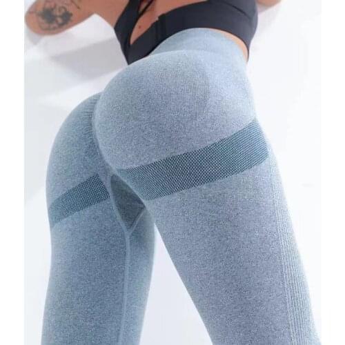 Womens Fashionable Elastic High Waist Fitness Tight Sports Breathable Pants ,2021 New Peach Hip Lifting Sexy Yoga Seamless Pant