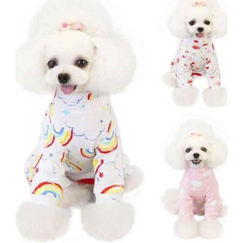 Winter Dog Clothes Pajamas Thicken Cotton Dog Jumpsuit For Small Puppy Coat Pet Outfit Dog Yorkie Chihuahua Warm Clothing