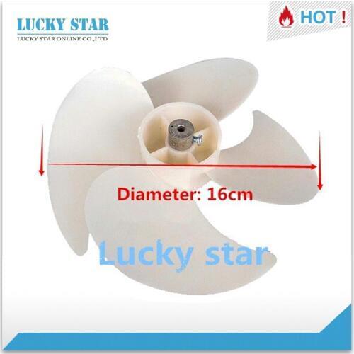 1pcs new for High-quality for Refrigerator cooling motor fan Plastic air blade 16CM = 160MM