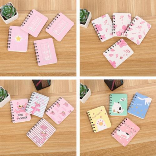 1pcs Pink Leopard Notepad Novelty Student Notebook Cute Stationery Schedule Planners Supplies Notebook Office School Supplies