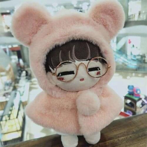 2 types 20cm PP cotton Replaceable clothes Doll Bear Hooded Jacket cloak Cape Sean Xiao Clothes Childrens Christmas gifts