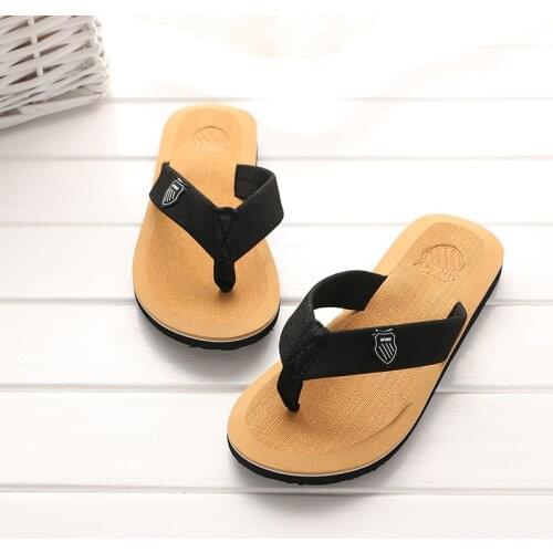 2019 Summer Slippers Men Outdoor Comfortable Beach Shoes Fashion Flip Flops Men Chanclas Hombre