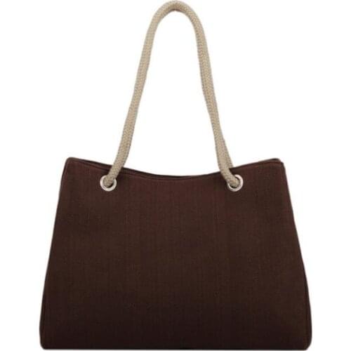 2020 free shipping Britt New womens bag large capacity shoulder bag linen woven bag beach handbag in stock