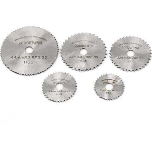 6Pcs Set Mini HSS Circular Saw Blade Rotary Tool For Metal Cutter Power Tool Set Wood Cutting Discs Drill Mandrel Cutoff