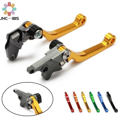 Motorcycle CNC Aluminum Pivot Foldable Brake Clutch Levers For SUZUKI RMX250S RMX 250S 1996 1997 1998 Motocross Dirt Bike