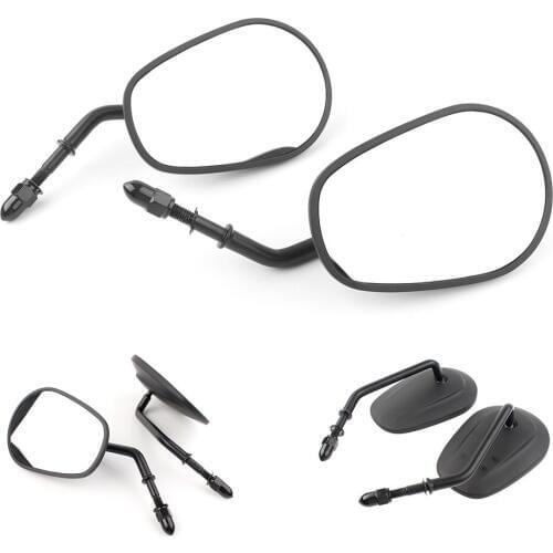 Motorcycle Rear View Side Mirrors Assembly For Harley Touring Dyna Fatboy Iron Sportster 883 & Electra Street Glide Road Glide