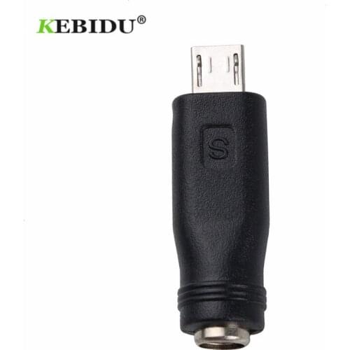 Kebidu Female to Mini / Micro USB Male 5.5 x 2.1 mm 5 Pin DC Power Charger Adapter Converter Connector for Laptop/Tablet