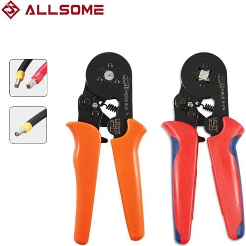 ALLSOME Wire Connector Terminal Crimping Pliers Ferrule Electrical Crimper Plier Multi Hand Tool HSC8 6-4 6-6