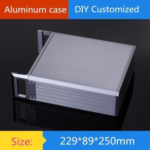 Amplifier case size 229*89*250mm Full aluminum 2U amplifier chassis/ instrumentation shell/ AMP Enclosure /AMP case / DIY box