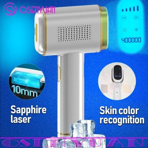 Osenyuan T023C Laser Epilator Machine High Energy Sapphire Ice Cool Hair Removal Device Professional Female Electric Epilator