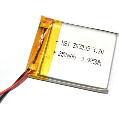 350mAh 303035 Li-ion Polymer Lithium Battery 3.7v Li-po Li Ion Polymer Bateria MP3 MP4 GPS Medical Device Batteries