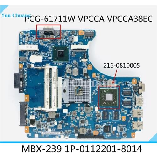 A1818255B MBX-239 1P-0112201-8014 For SONY Vaio PCG-61711W VPCCA VPCCA38EC Laptop Motherboard HD6700M HM76 DDR3 fully tested