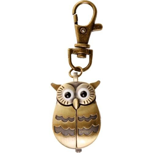 Cute Owl Watch Necklace Pendant Watch Vintage Accessories Gift