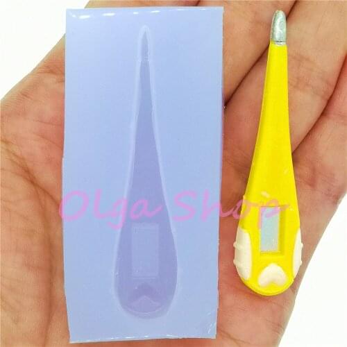 FYL828 53.6mm x 13.3mm Silicone Mold Fondant Cake Decoration Candy Resin Clay Earrings Necklace Craft Soap Candle FOOD SAFE