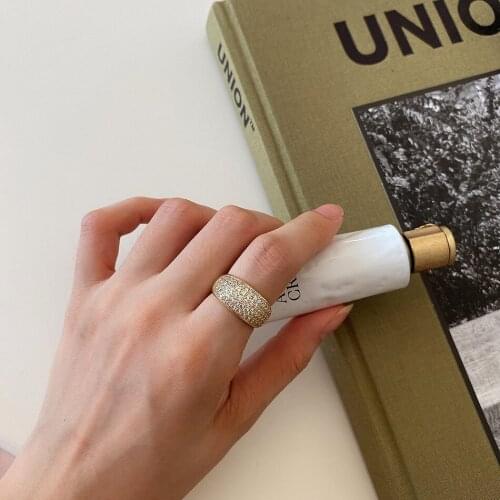 Real 925 Sterling Silver Zircon Geometric Round Ring For Fashion Women Fine Jewelry Cute Accessories 2020