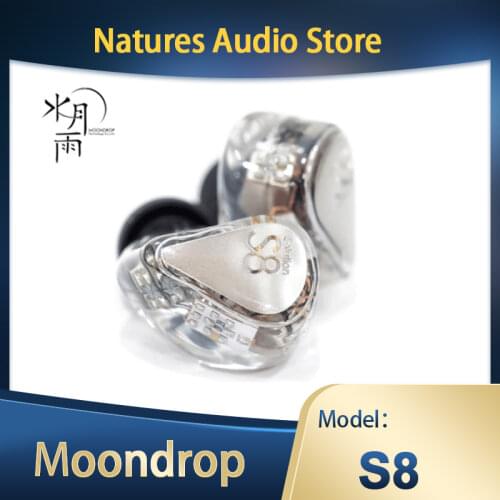 Moondrop S8 Earphones New Generation 8BA Headset In Ear Monitor Earbuds with 0.78-2Pin Universal Connector Headphones
