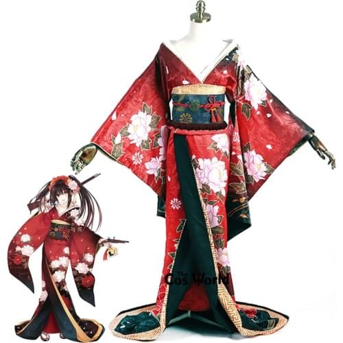 DATE A LIVE Tokisaki Kurumi Yukata Kimono Dress Outfit Anime Cosplay Costumes