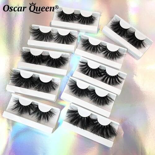 Wholesale 10/20/30/50/100 Pairs 30MM Mink Lashes Fluffy Wispy Curly Eyelashes Mink 3D Full Long False Eyelashes Box Package