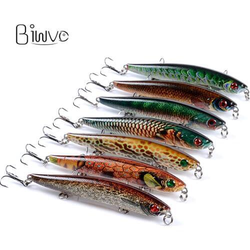 Biwvo 9.3 cm Fishing Lures Metal Winter Crankbait Bait Sea Ice Swimbait Goods For Fishing Minnow Shad Spinner Hard Wobbler