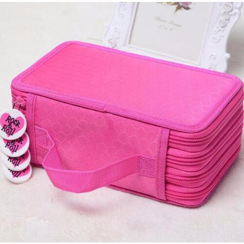 72 Color / 4 Cabinet Portable Oxford School Pencil Bag Sketch Brush Color Pencil Bag Luggage Frost Material Scale Snake