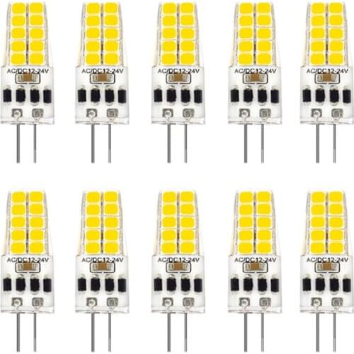 10PCS G4 LED Bulb AC/DC12V-24V 3W LED G4 Light 20LED 360 Beam Angle Light 2835SMD Replace 30W Halogen Lamp