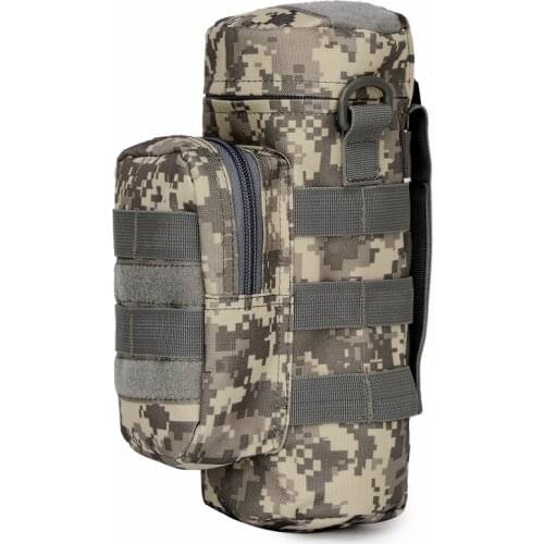 Tactical Molle Water Bottle Pouch Military Camping Hiking Hunting Kettle Holder Outdoor Sports Waist Pack Army Airsoft Water Bag