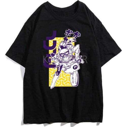 Fooly Cooly FLCL Haruko Haruhara Funny T-Shirt Summer Graphic Print Men Tops Hip Hop Harajuku T-Shirt Streetwear Unisex Tops Tee