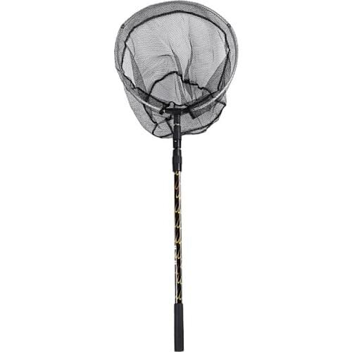 170cm Retractable Telescoping Aluminum Alloy Foldable Fishing Brail Landing Net Pole Tackle