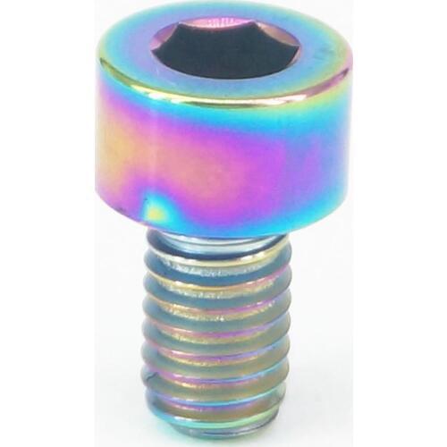 LOT 4 M6 x 10mm Colorful TC4 GR5 Titanium Alloy Allen Hex Screw Column Head Bolts For Bicycle